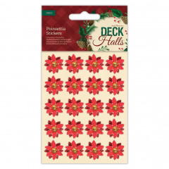 Papermania Sticker - Deck The Halls Poinsettia